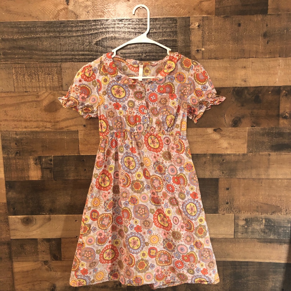90s floral baby doll dress